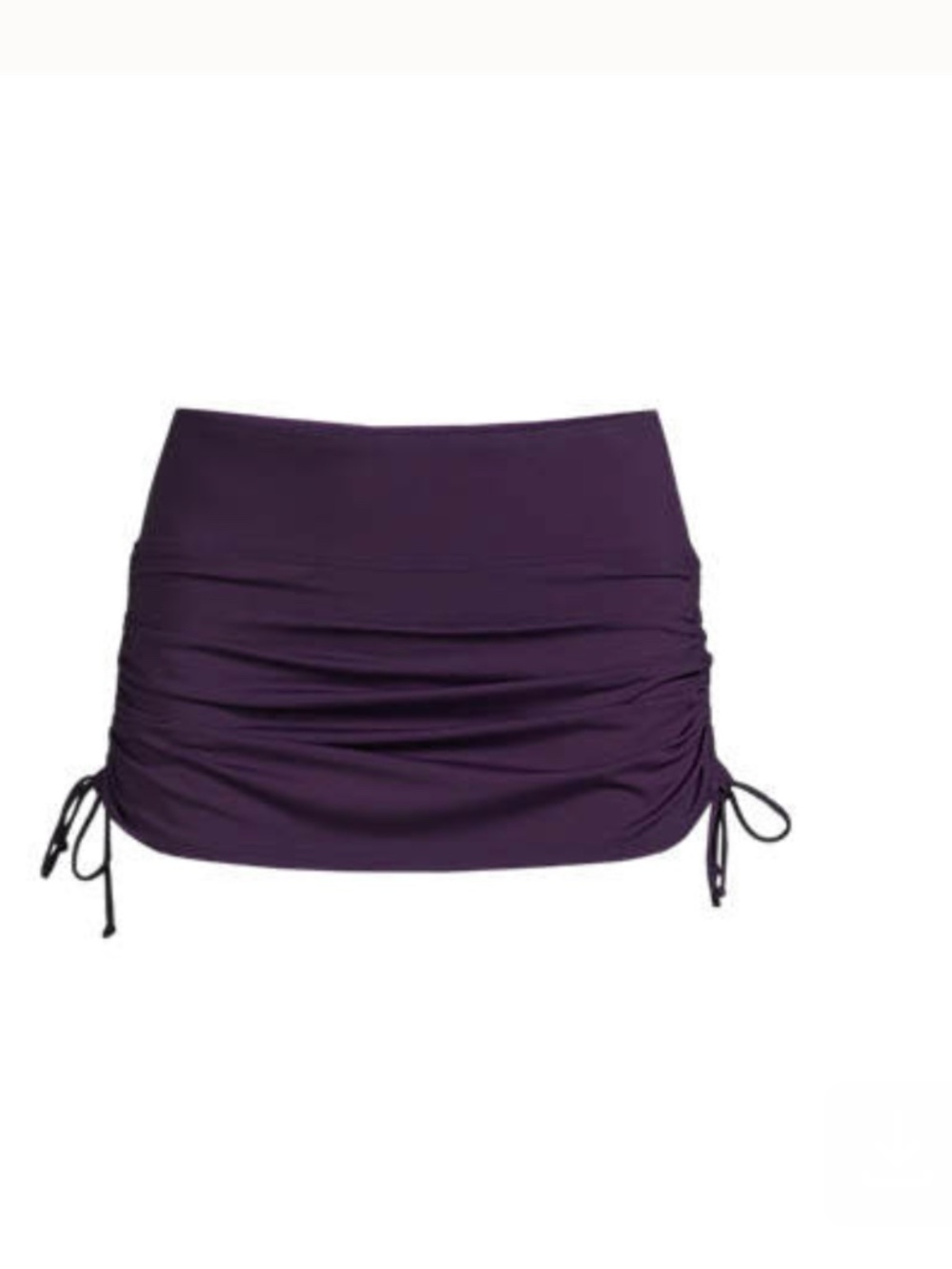 Women's Plus Size Adjustable Swim Skirt Lands' End Swim NWT Purple